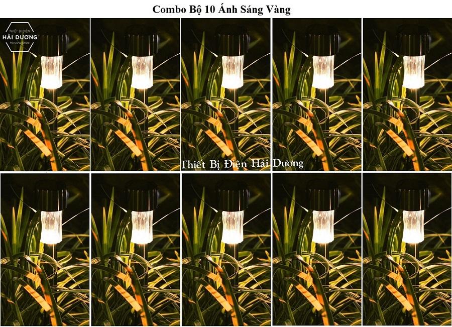 Combo Bộ 10 Đèn Cắm Đất Năng Lượng Mặt Trời Trang Trí Sân Vườn TN334 ( Thân Bọc Thép Không Gỉ ) - pin 600mAh
