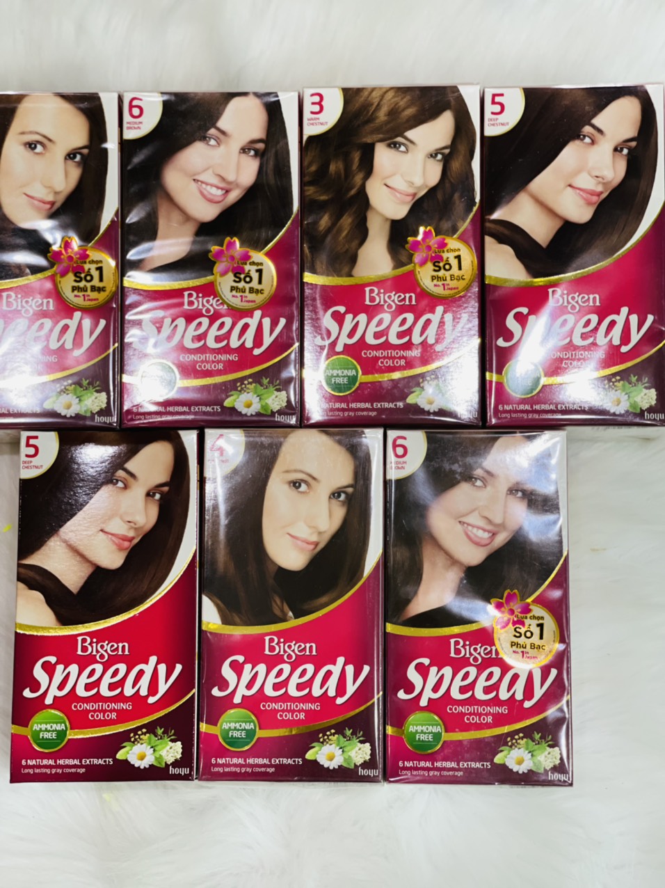 Thuốc nhuộm tóc (PHỦ BẠC 100%) cao cấp Bigen Speedy conditioning color