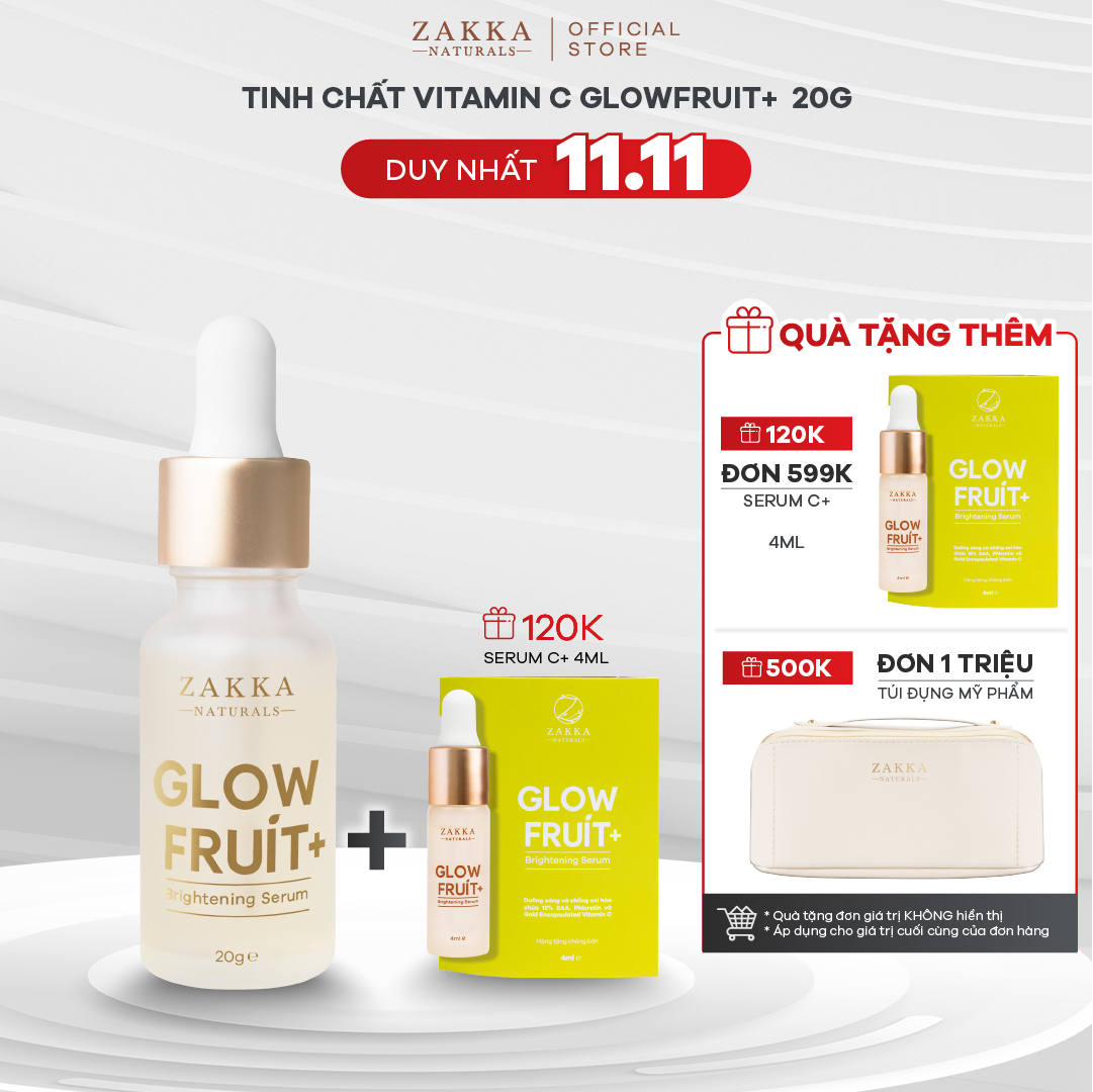 Serum  Vitamin C Zakka Naturals GlowFruit+ Brightening 20g