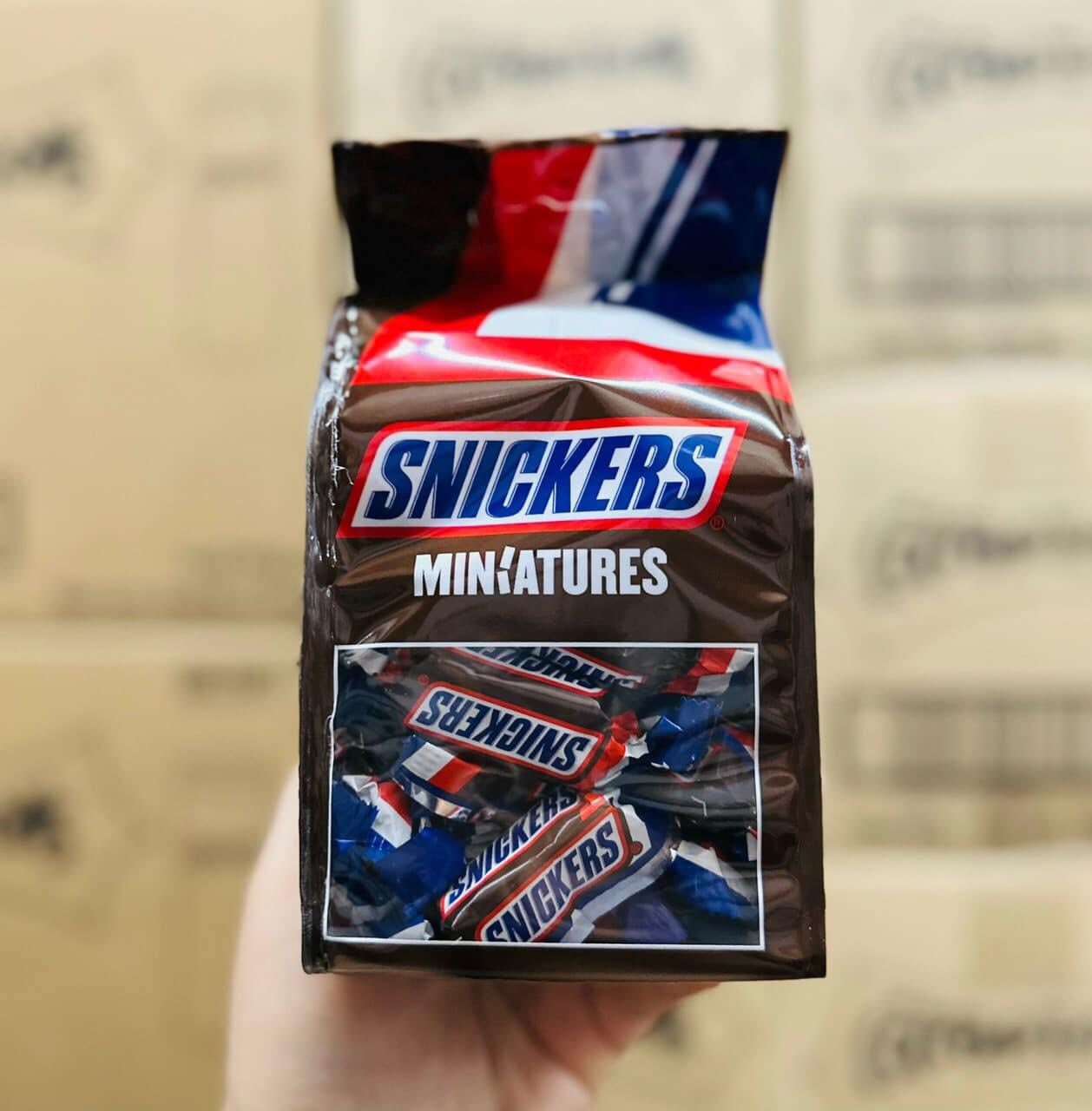 Kẹo Socola Snickers Miniatures Đức gói 220g - 275g