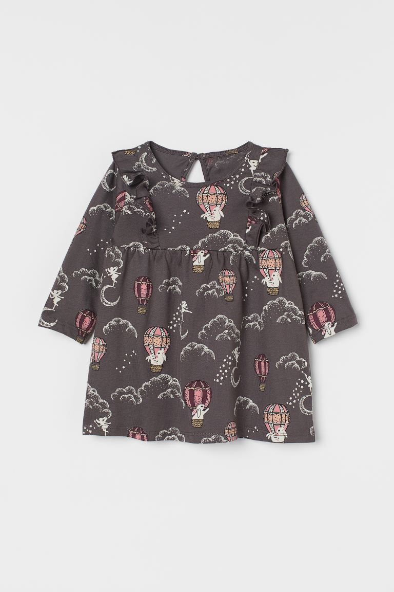 Váy cánh tiên dài tay bé gái H&M auth