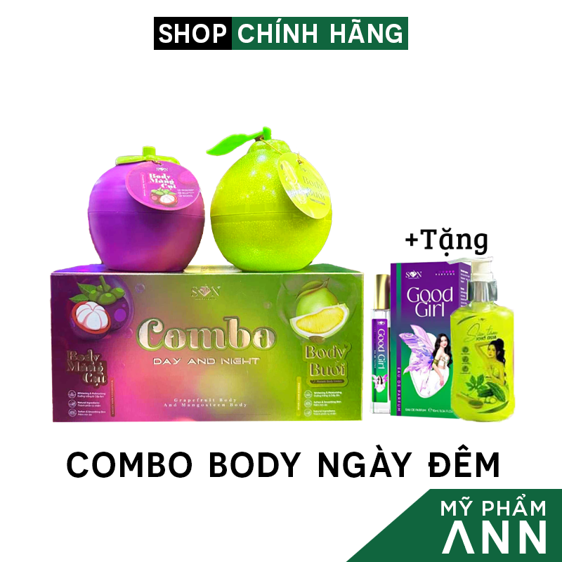 Combo Body Bưởi Măng Cụt SON Cosmetic - Body Day and Night Nguyễn Tiên