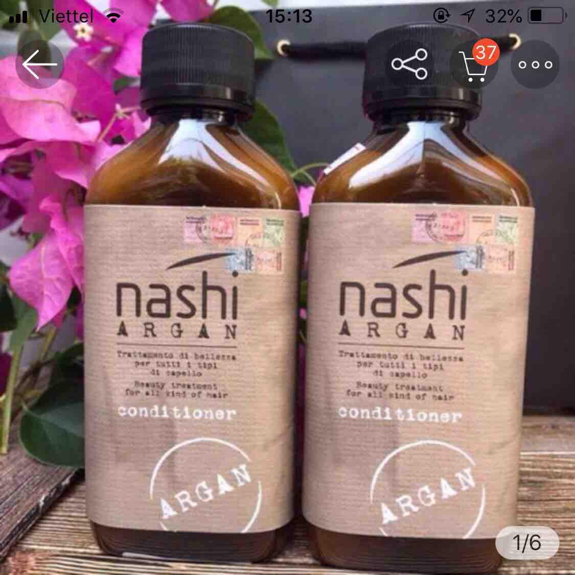 [HCM]CẶP GỘI XẢ PHỤC HỒI NASHI ARGAN 500MLx2