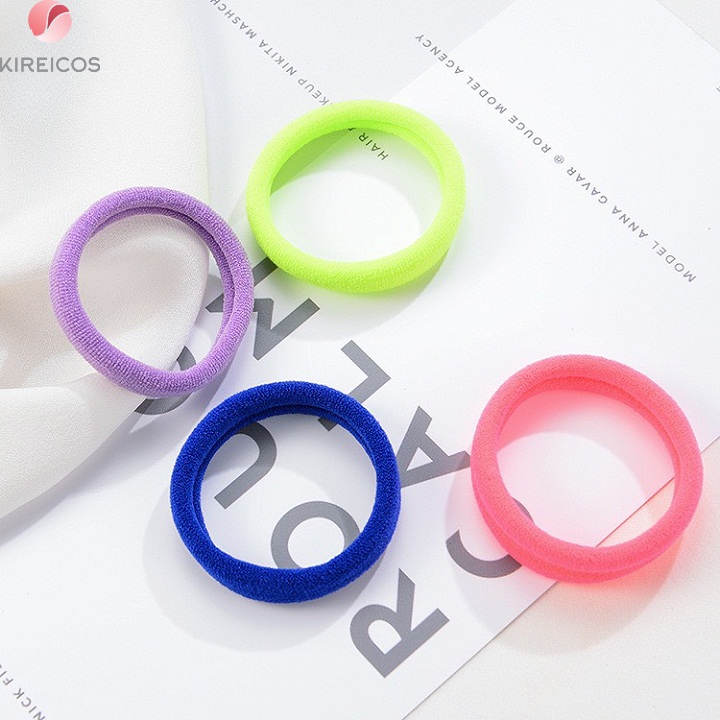 [HCM]Hộp 24 Dây Cột Tóc Buộc Tóc Trơn Nhiều Màu