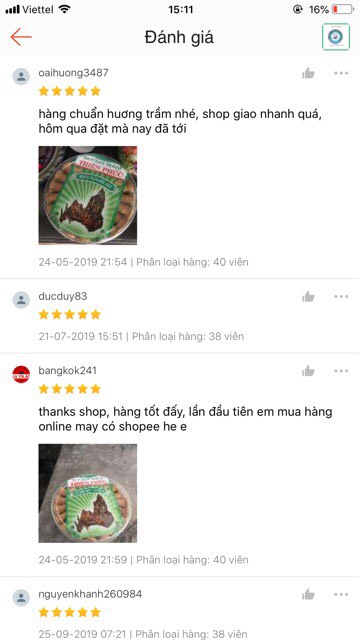 Nụ trầm sạch Thiên Phúc ( Loại đặc biệt - 38 viên )