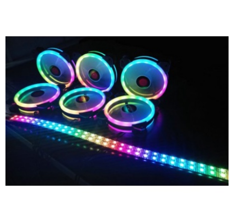 Quạt Tản Nhiệt, Fan Case Coolmoon V2, V4 RGB (Bộ 2-10 Fan + Hub Remote)