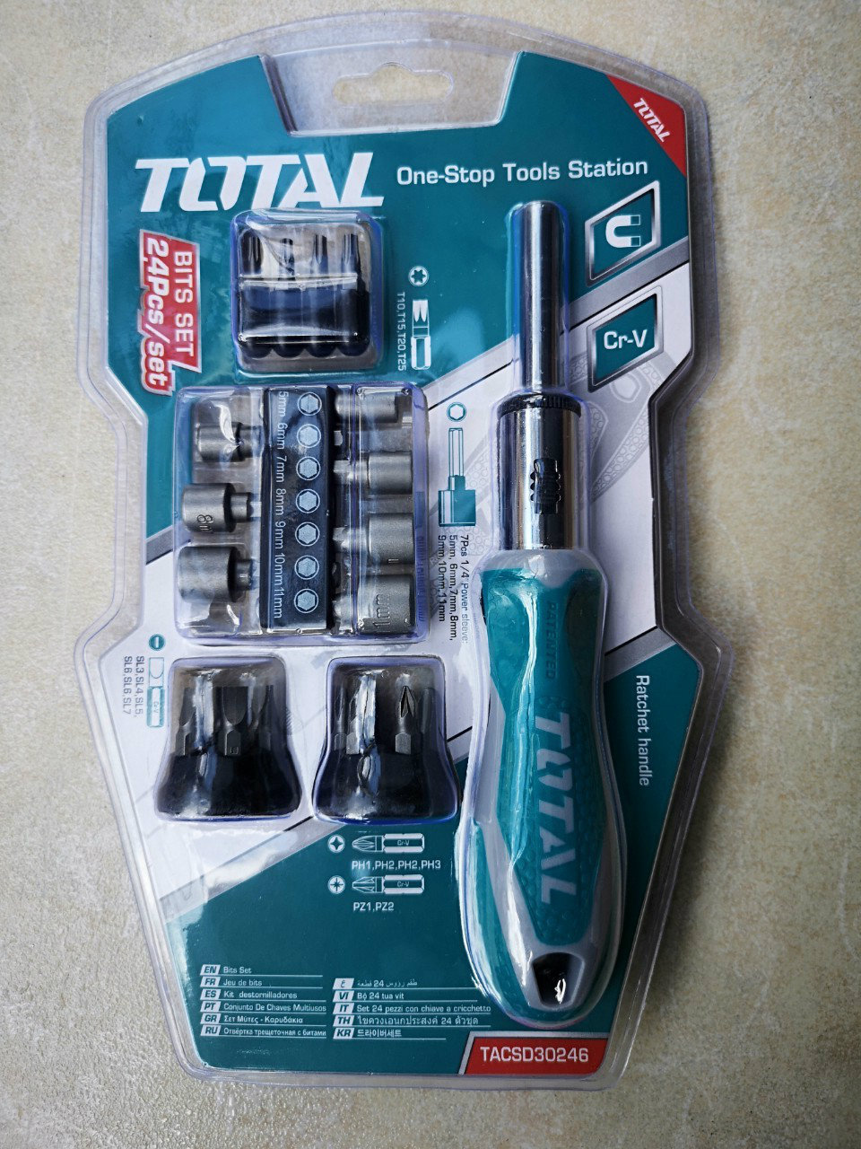 Bộ mũi vít 24 chi tiết Total TACSD30246