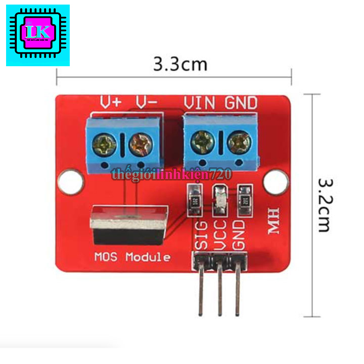 Module điều khiển công suất mosfet IRF520