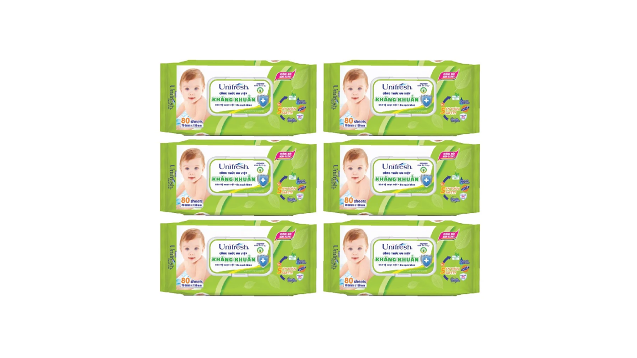 Khăn ướt Unifresh Aloevera (80 MIẾNG)