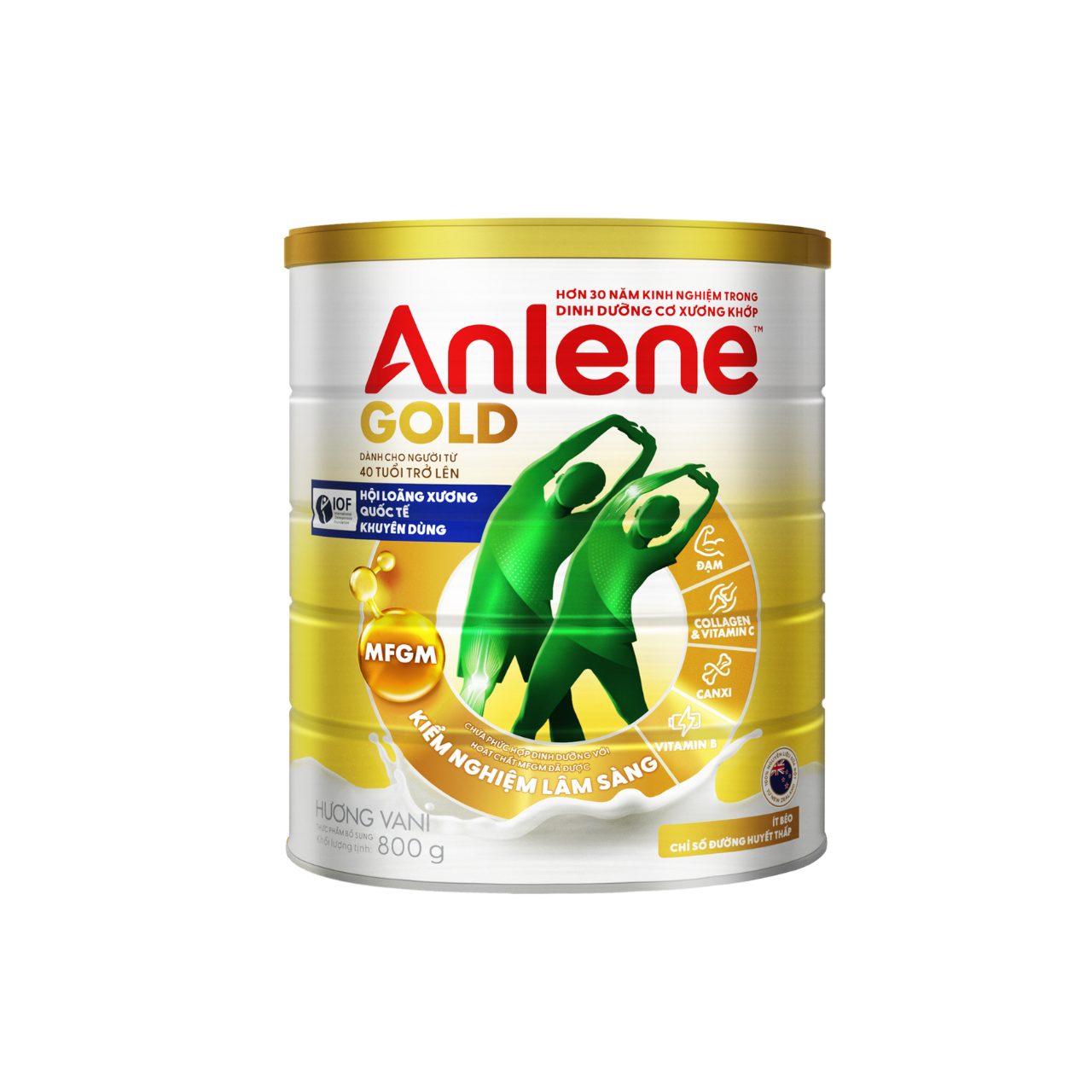 [Voucher giảm đến 26%] Combo 2 Anlene Gold 5X Vani 800g