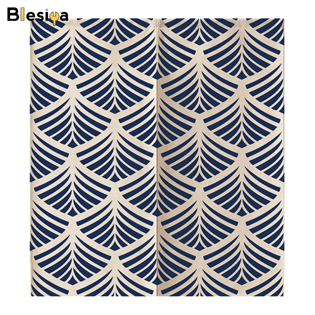 Blesiya Japanese Style Noren Tapestry Kitchen Doorway Curtain 85x90cm