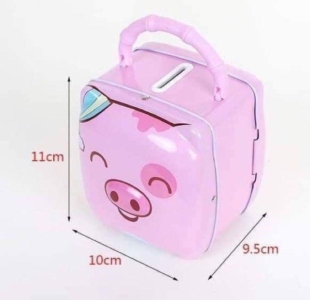Két sắt mini tiết kiệm hình chú lợn cho bé