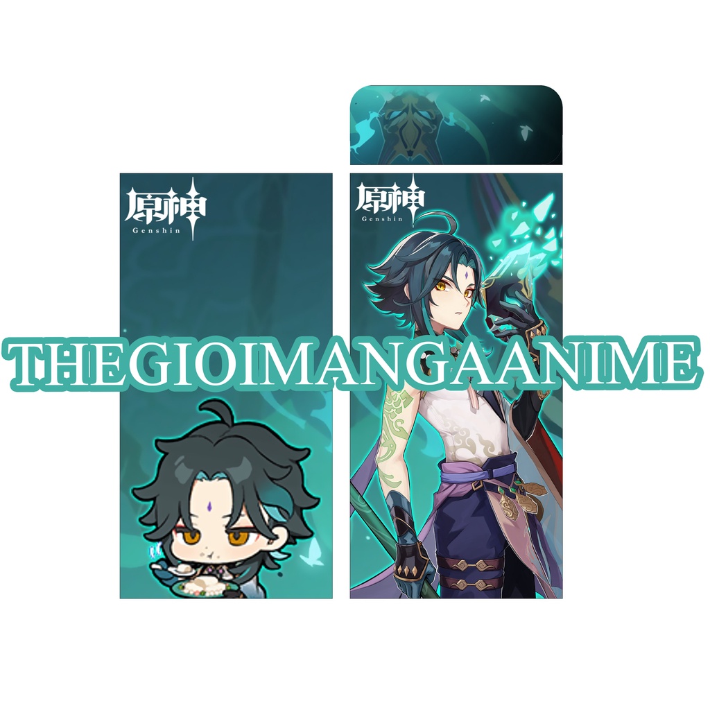 (mẫu mới Tết) Bao lì xì in hình Genshin Impact game anime chibi mừng năm mới xinh xắn dễ thương