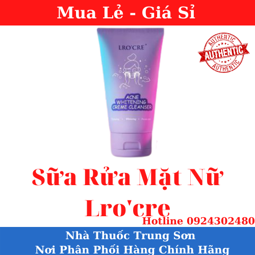 [Chính Hãng-Giá Sỉ] Sữa rửa mặt nữ lrocre mâu mới 2020- TS02