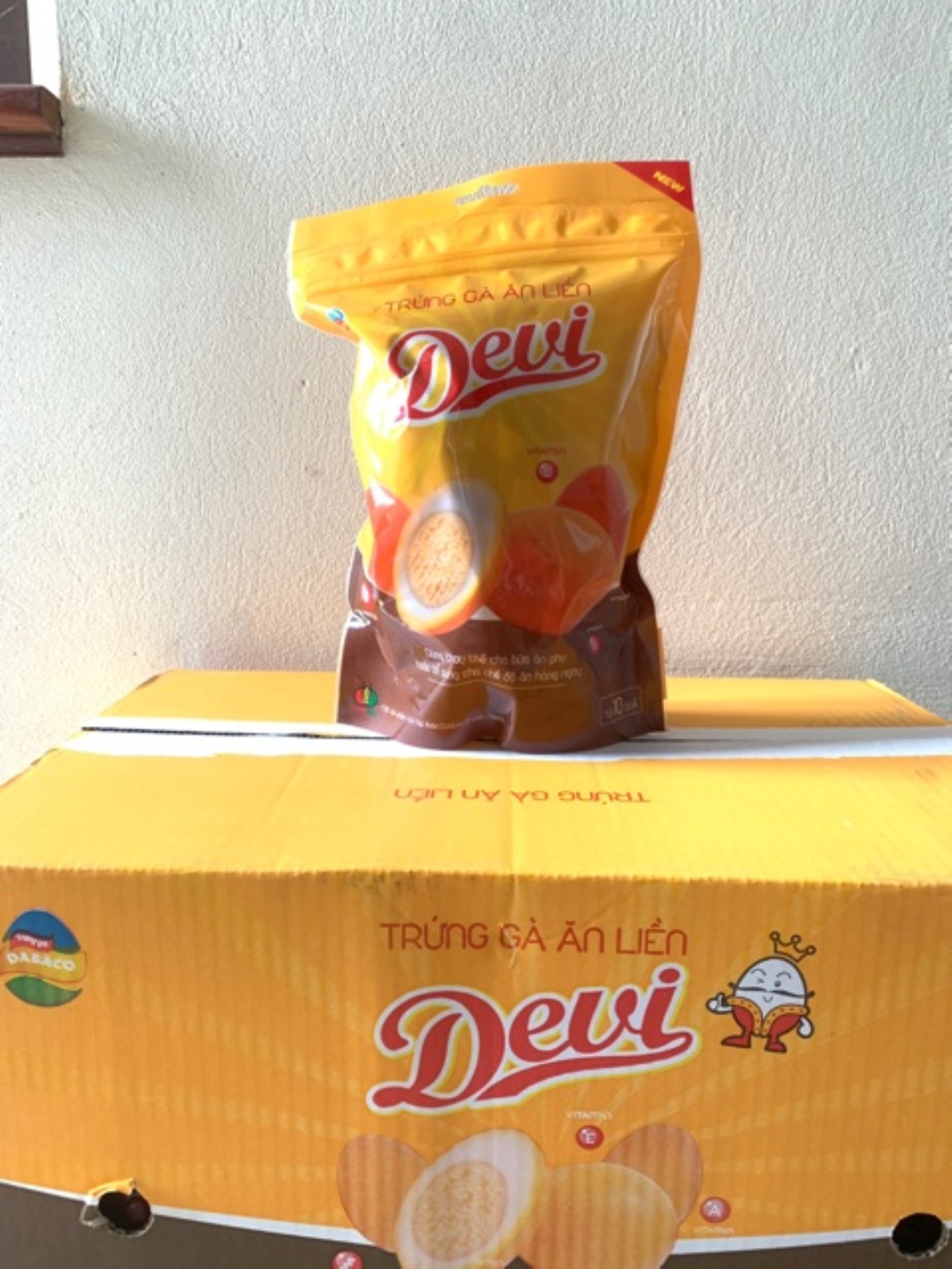 Trứng gà ăn liền devi 10 quả không cay