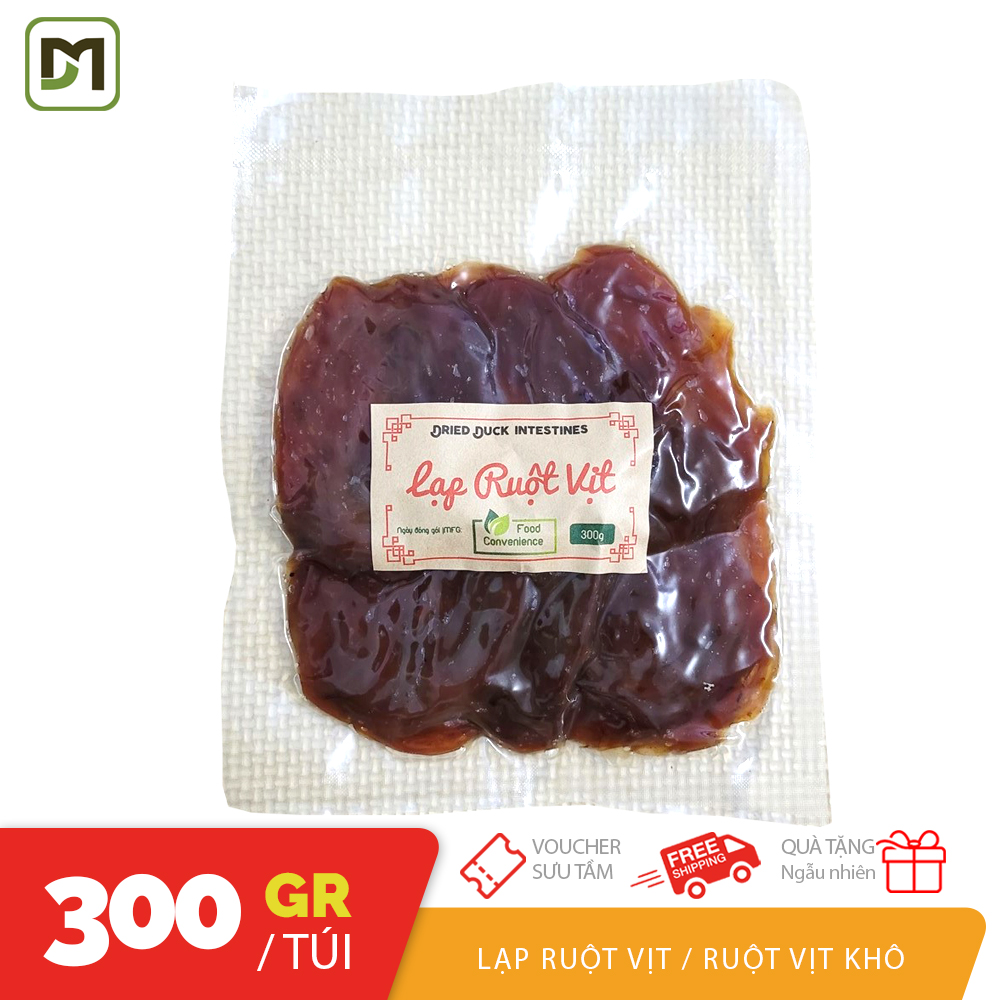 Túi 300gr khô ruột vịt hút ép chân không đặc sản Nam bộ