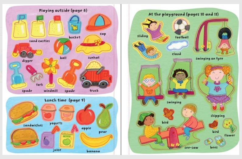 Usborne Sticker Book - My day