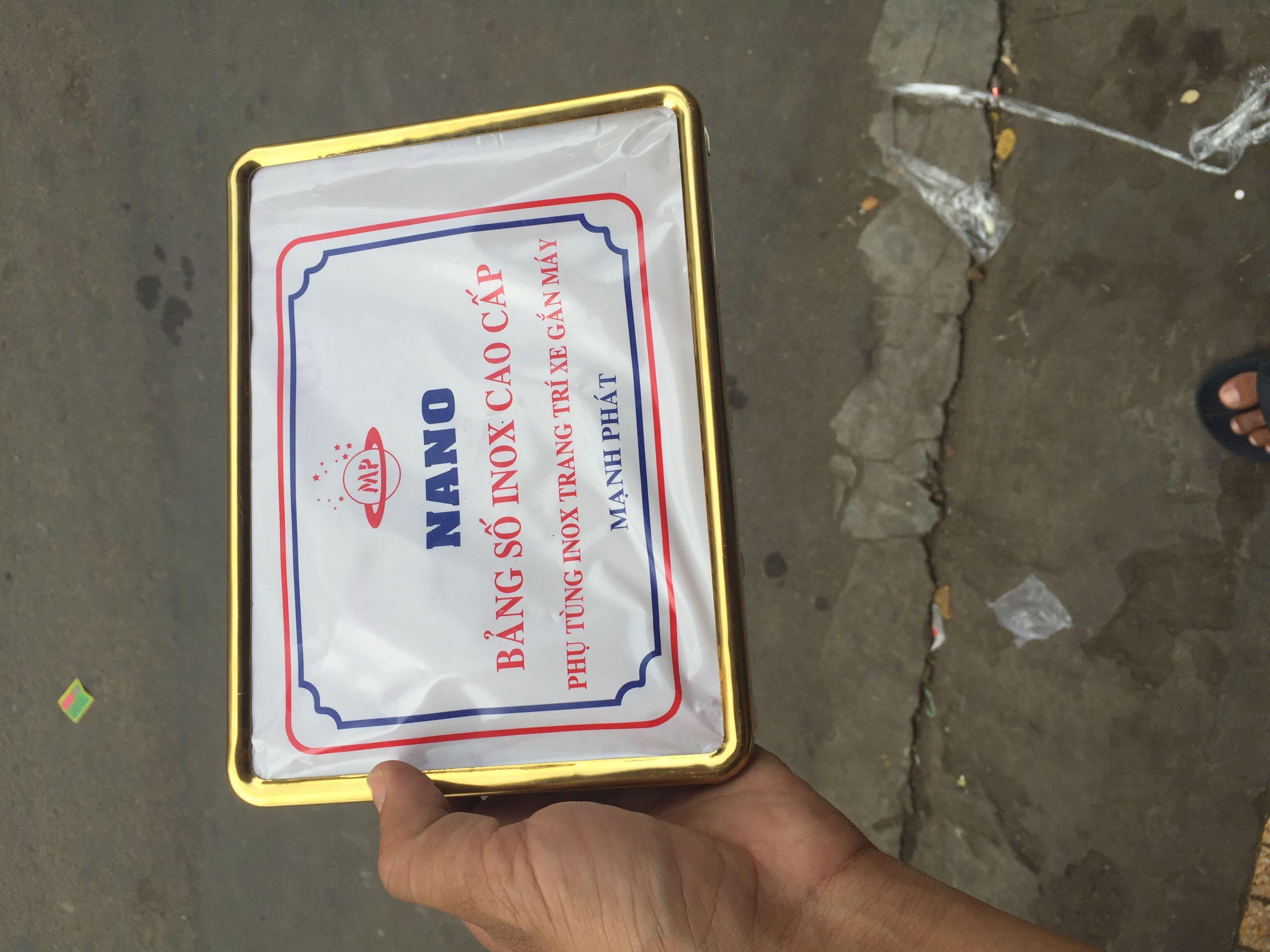 [HCM]Bọc biển số vàng cho xe máy