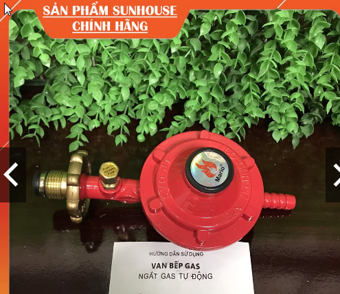Van điều áp ngắt gas tự động mario và dây gas hàn quốc lõi thép 3 lớp chống chuột