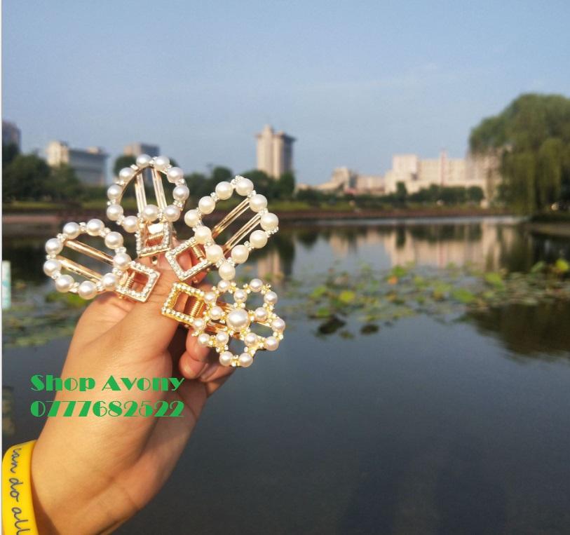[HCM]kẹp tóc mái mỏ vịt hình hoa