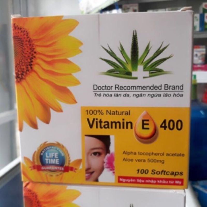 Vitamin E400 Kèm Tinh Chất Nha Đam cao cấp