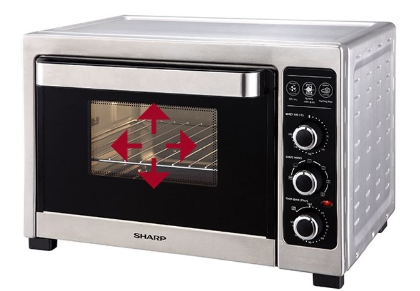 Lò nướng điện Sharp EO-A383RCSV-ST (38 lít)