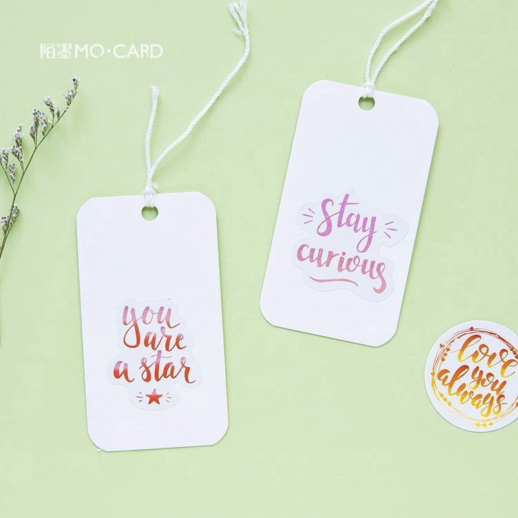 Set 45 miếng dán trang trí chữ tiếng Anh ver2