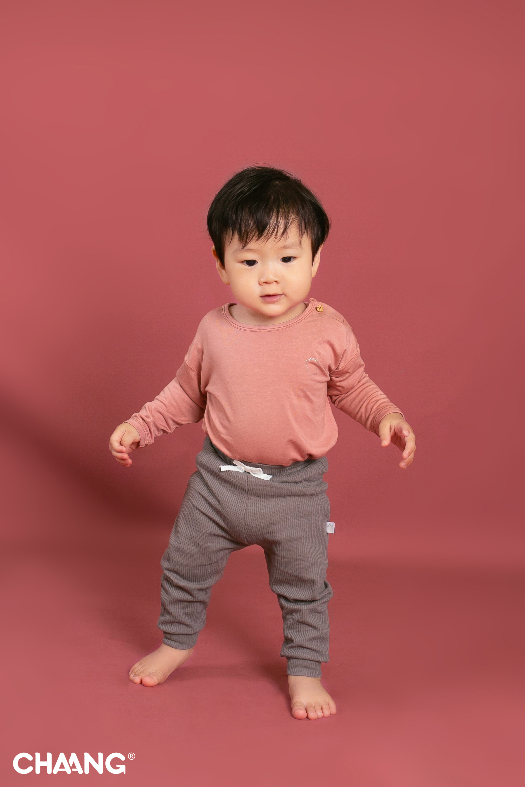 [CHAANG] Quần jogger cho bé trai Park ghi Chaang