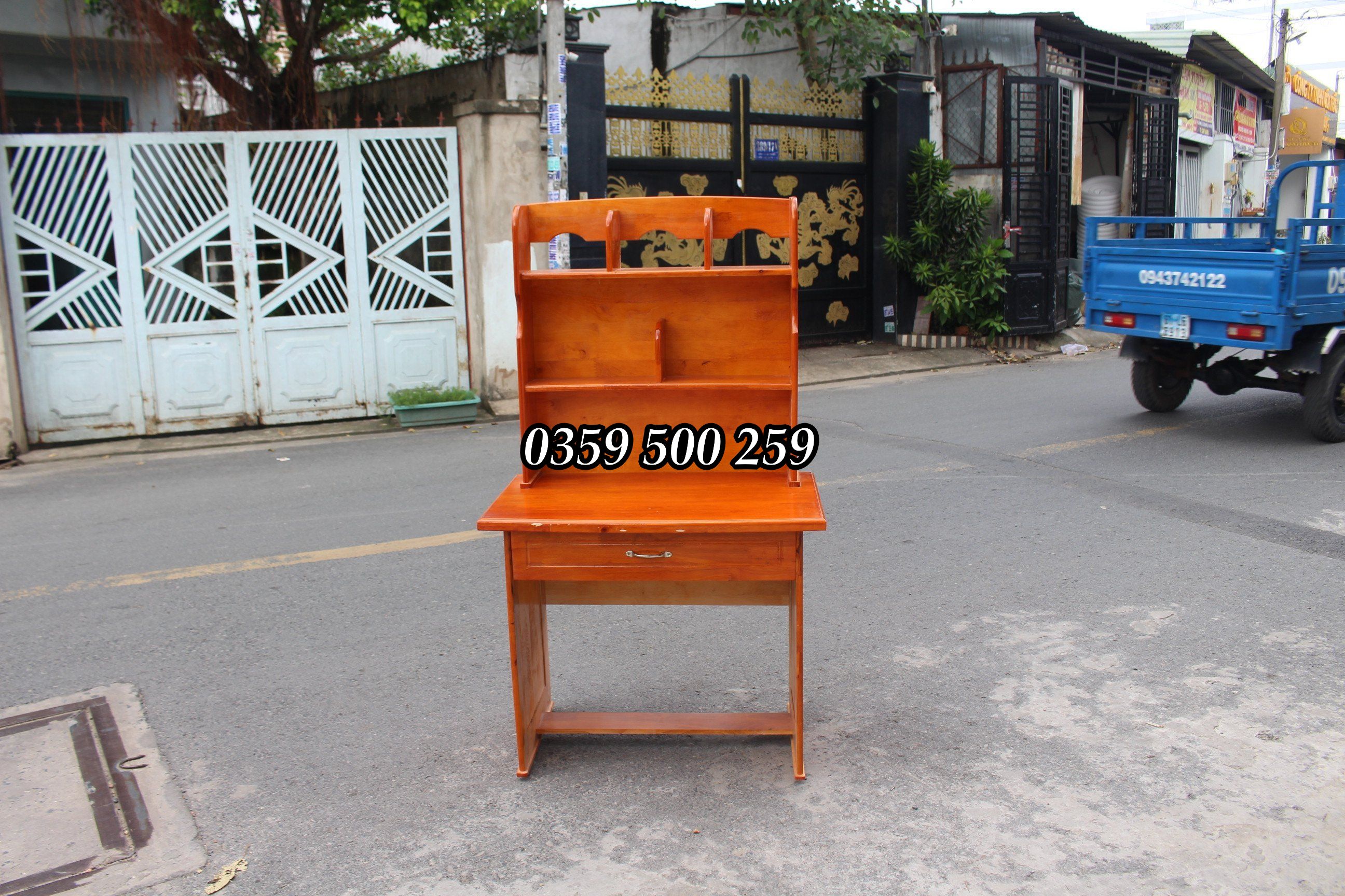 bàn học gỗ thông tự nhiên
