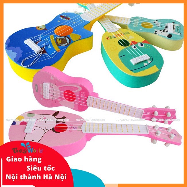 [ToyWorld] Đàn guitar Ukulele đồ chơi xinh xắn dành cho bé