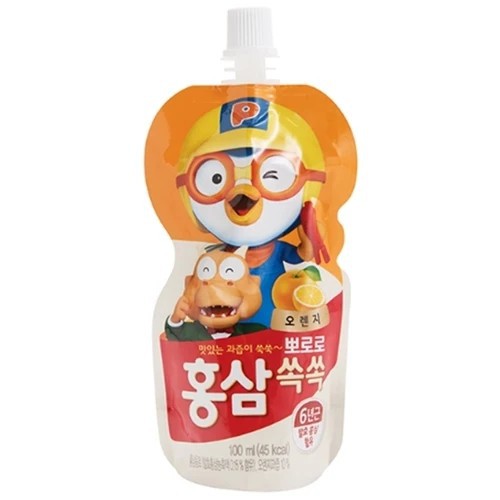 Nước hồng sâm Paldo Pororo Hàn quốc túi 100ml