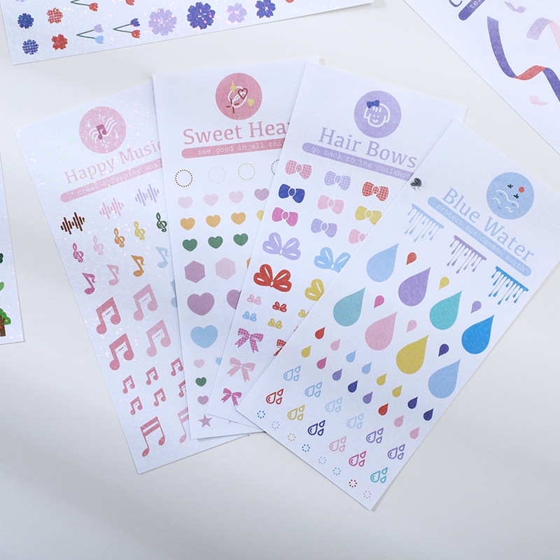 [HCM]Sticker họa tiết xinh xắn trang trí (Hàng có sẵn)