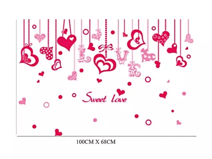 [HCM]DECAL DÁN TƯỜNG DÂY LEO TRÁI TIM VÀ CẶP ĐÔI XE ĐẠP