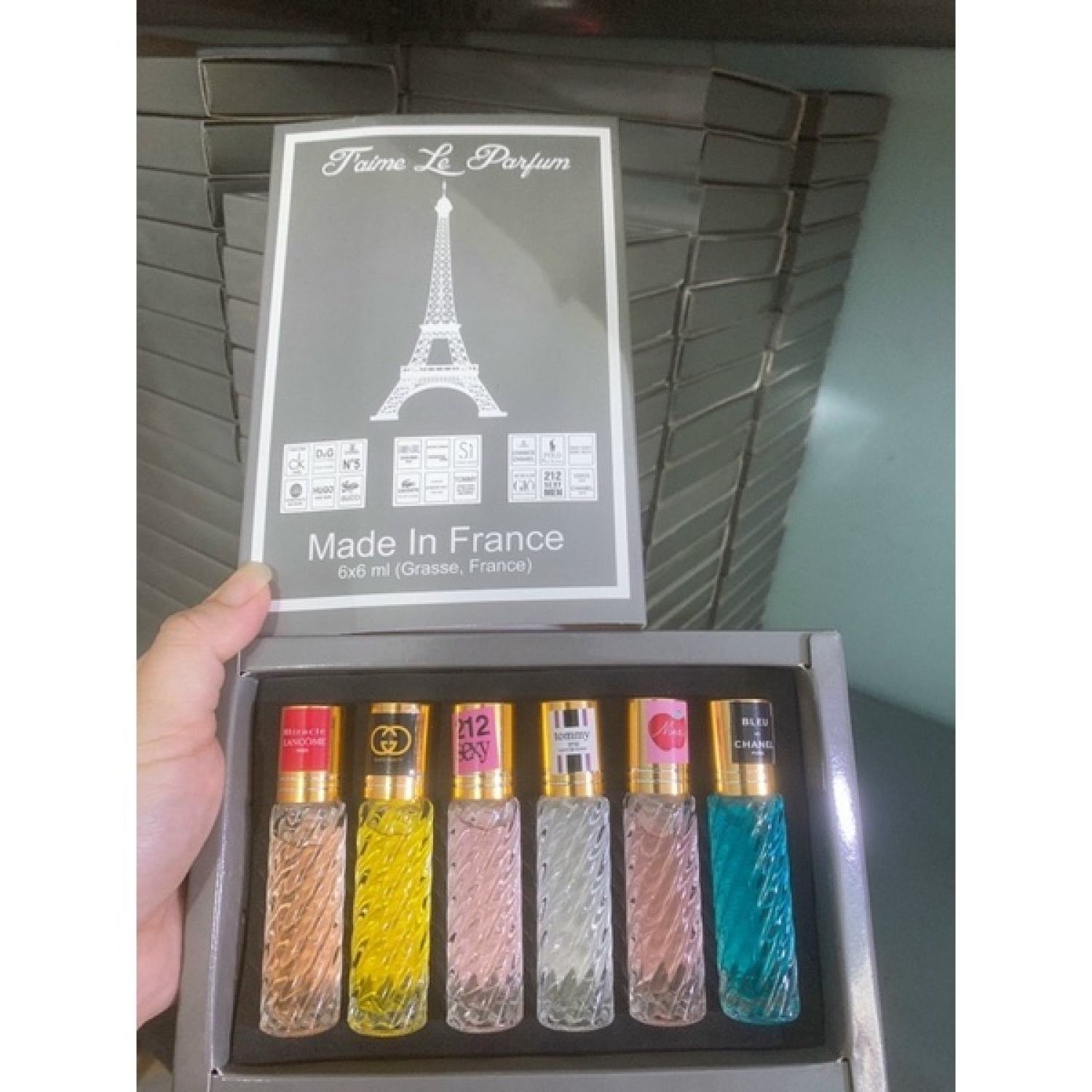 Set 6 chai nước hoa tháp 20ml dạng lăn