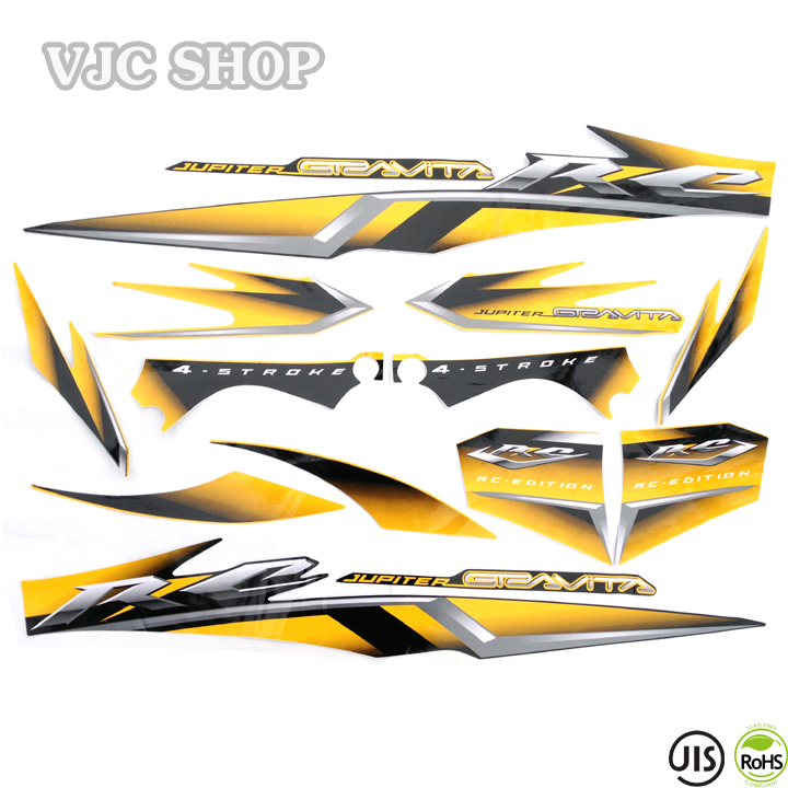 Bộ tem xe Jupiter Gravita RC các màu lựa chọn cho decal xe máy