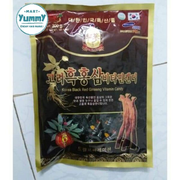Kẹo sâm đen Hàn Quốc 300 gram ( Kẹo Hắc Sâm Hàn Quốc)