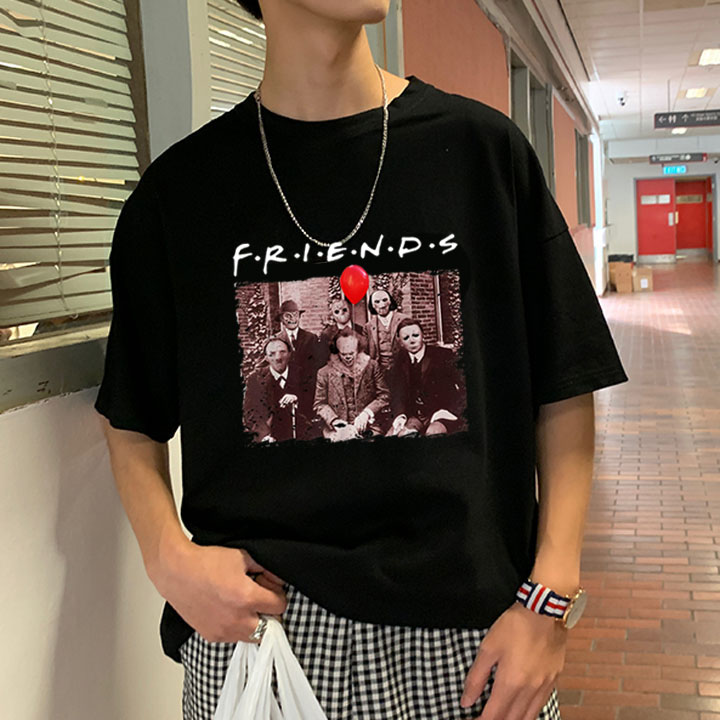 Áo thun tay lỡ nam nữ friend anam store