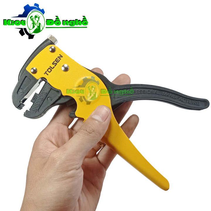 Kìm tuốt dây điện tự động TOLSEN 38050-Kìm tuốt dây, kìm cắt dây điện 2 trong 1 - KIOT ĐỒ NGHỀ
