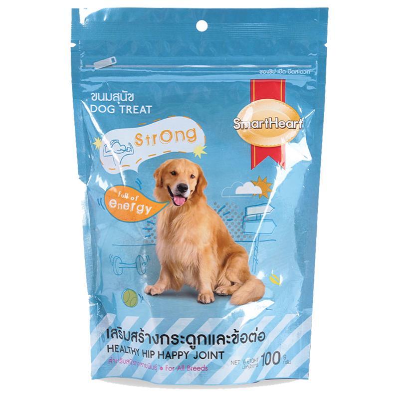 Bánh thưởng cho chó giúp hông & khớp khỏe mạnh Smartheart Healthy Hip Happy Joint 100g