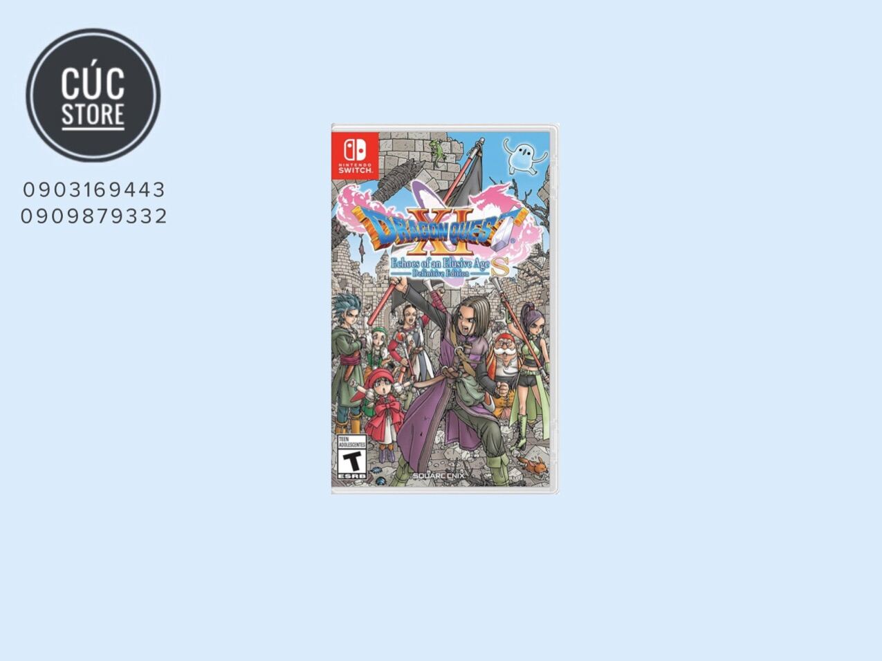 Băng chơi game Nintendo Switch : Dragon Quest 11 Echoes Of An Elusive Ages Definitive Edition