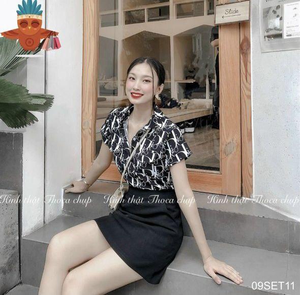 Áo sơ mi họa tiết Di 1132A20B1