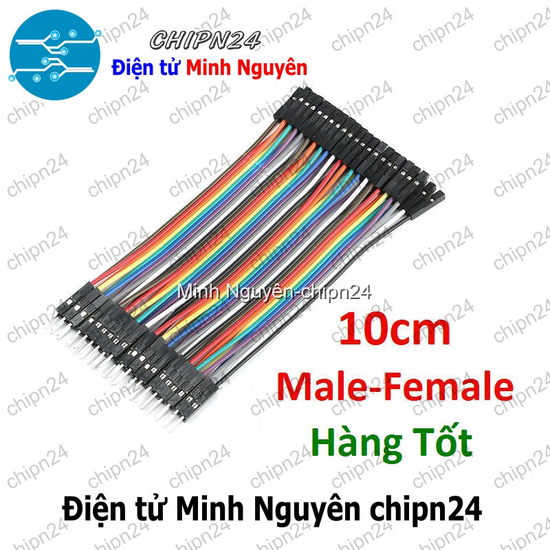 [20 sợi] (P82) Dây Cắm Test Board 10cm Đực-Cái Hàng Tốt - HH003755