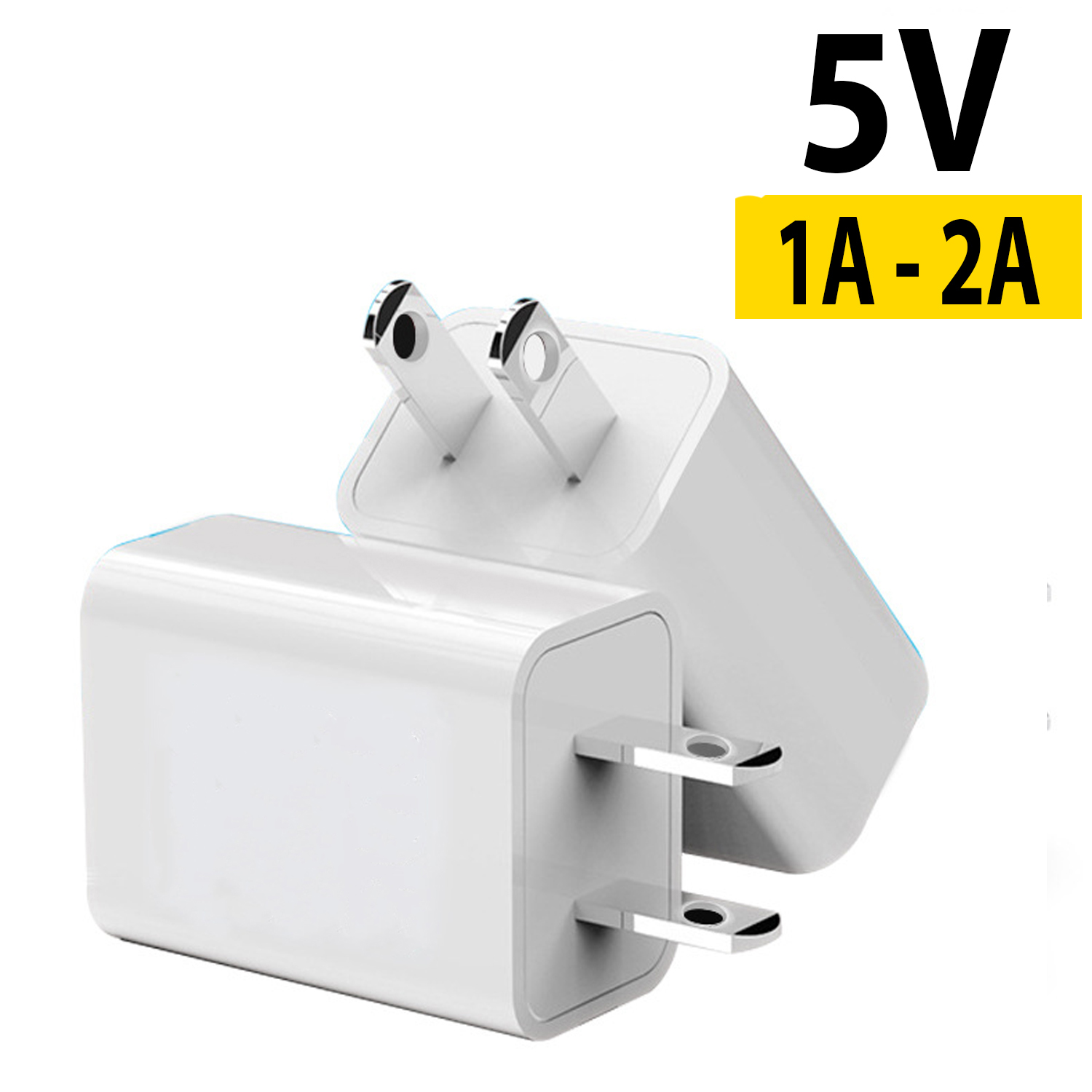 Nguồn Adapter DC 5V/1A-2A, Loại 1 cổng Micro USB (Màu Đen - Trắng) - M9
