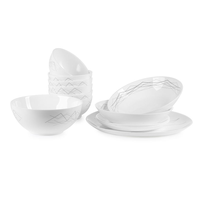 Bộ 3 đĩa thủy tinh Luminarc Diwali Marble