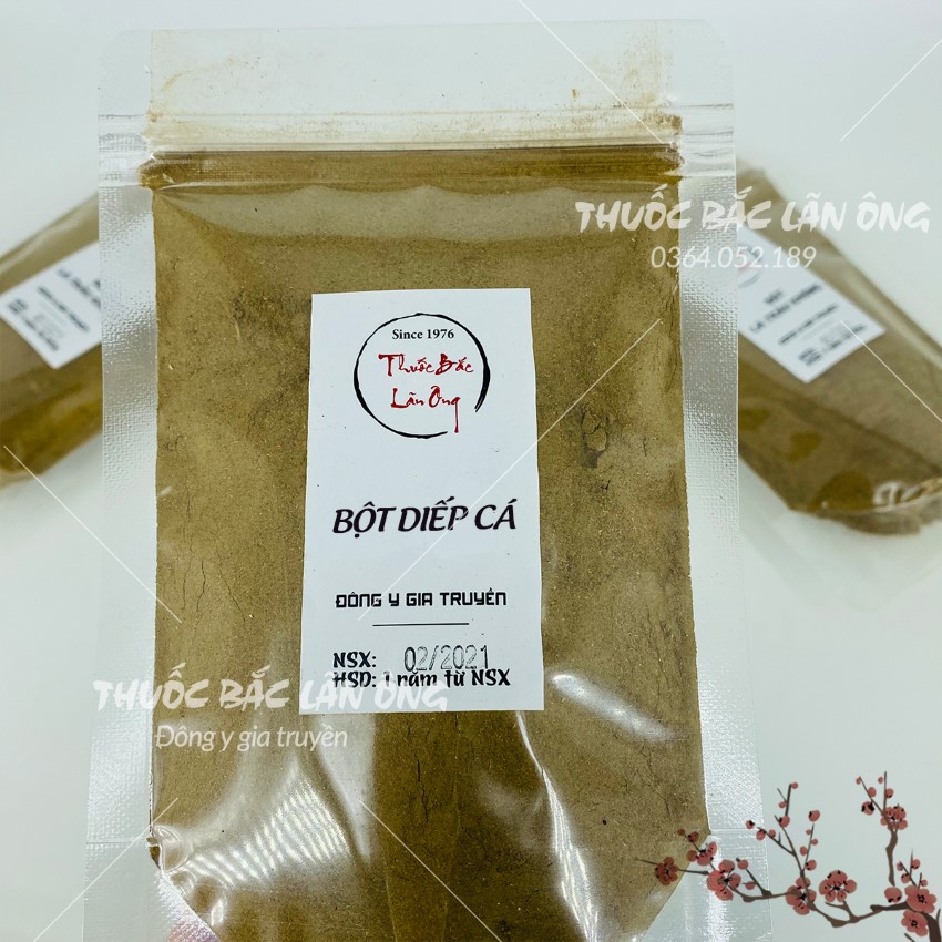 Freeze-Dried Fish Mint Powder 200g, Pure, Fragrant and Smooth, Mixed for Drinking, Applied to the Face, Reduces Acne, Clears Heat - Lan Ong
