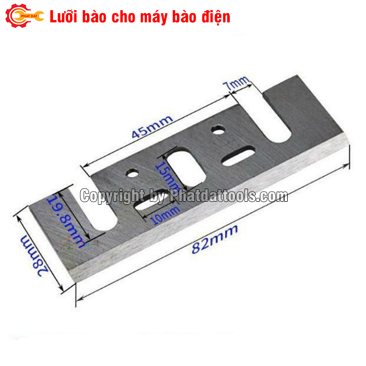 Set 2 luỡi bào gỗ bằng thép gió HSS