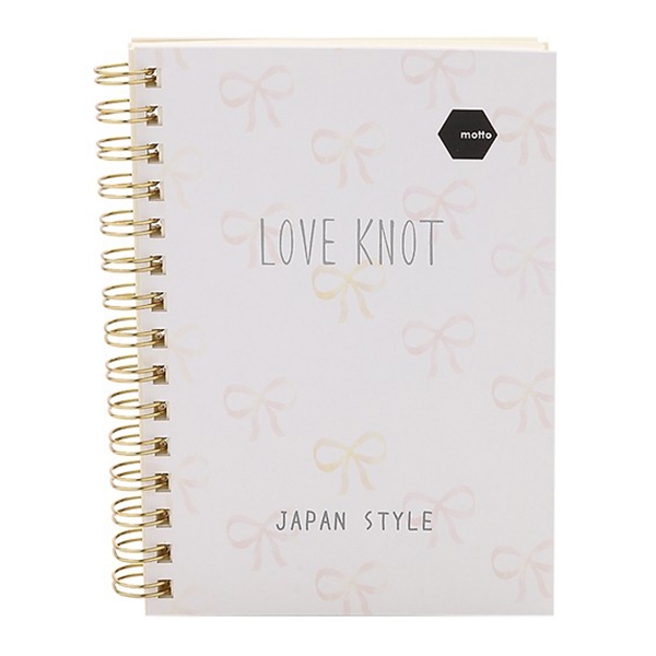 Sổ lò xo twin notebook love knot motto a6 120 trang japan cytna6-lk