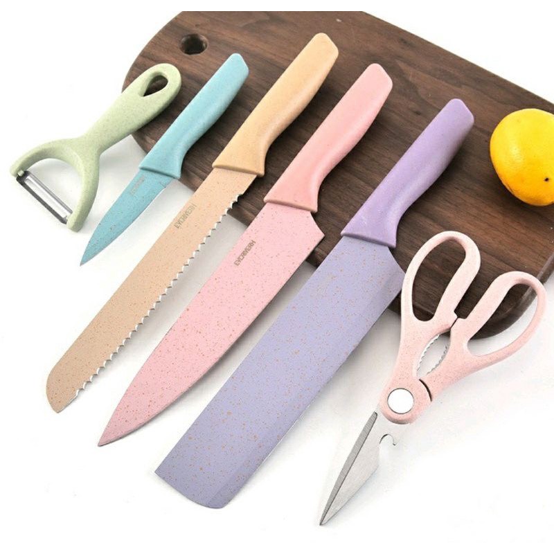 BỘ DAO KÉO 6 MÓN LÚA MẠCH Được chọn mẫu SỊN SÒ SIÊU SẮC BÉN