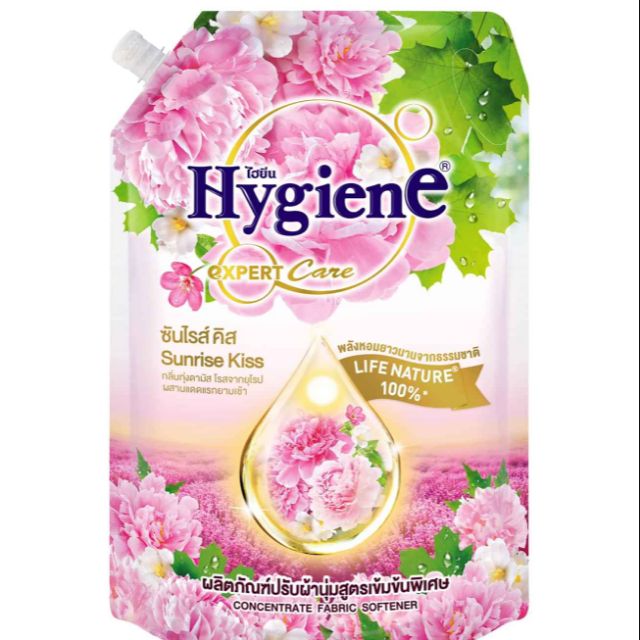 Nước xả vải hygiene Thái lan túi 1150ml nhập khẩu chính ngạch, Nước Xả Vải Đậm Đặc Hygiene Expert Care Hương Hoa Mẫu Đơn Thái Lan