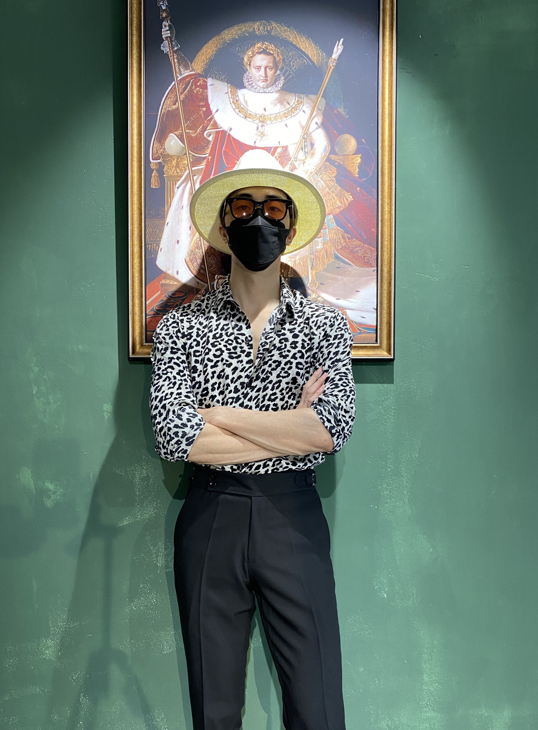 Áo Sơ Mi Nam Họa Tiết " DA BEO " S57 - Vải lụa Mango cao cấp [RedMan Style]